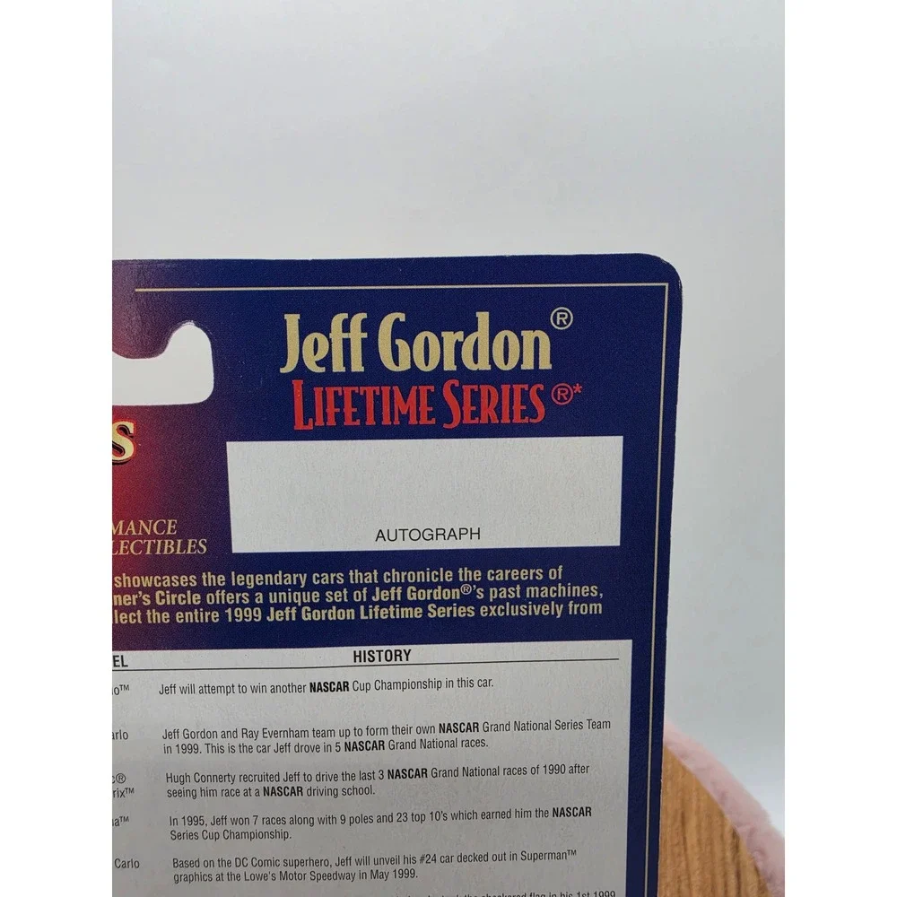 Jeff Gordon Winners Circle 1/64 Superman Racing 24 Monte Carlo Lifetime Series 5